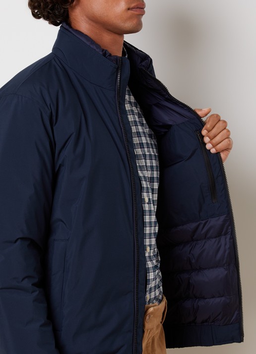 Woolrich Cloud Lewis gewatteerd bomberjack met steekzakken - detail 5 donkerblauw