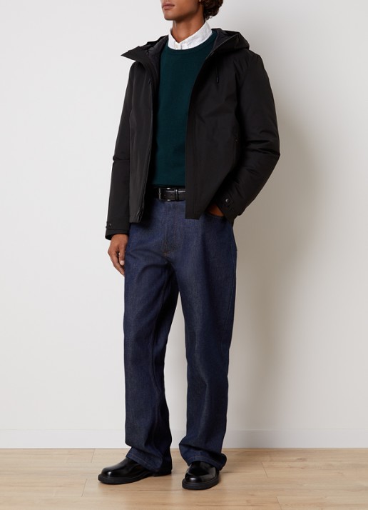 Woolrich Crestmont 3-in-1 gewatteerde parka met uitneembare voering - voorkant 6 zwart