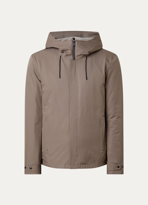 Woolrich Crestmont 3-in-1 gewatteerde parka met uitneembare voering - voorkant 5 zand