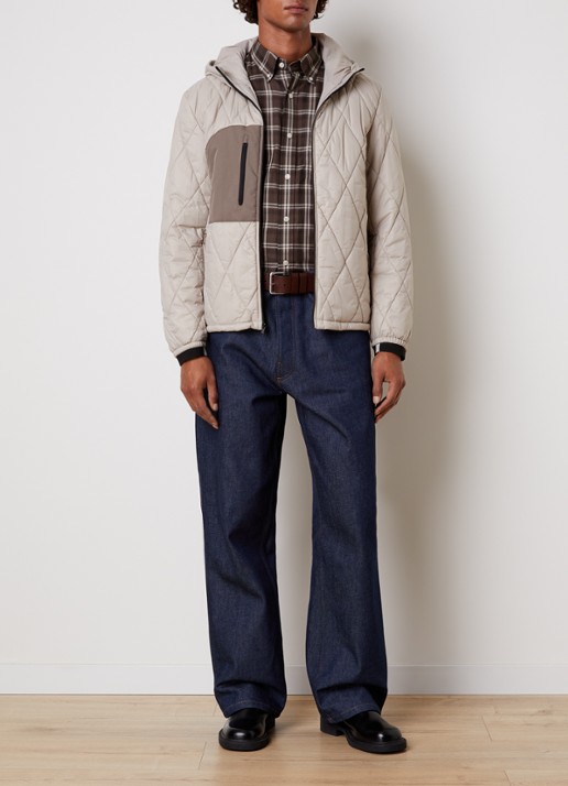 Woolrich Crestmont 3-in-1 gewatteerde parka met uitneembare voering - voorkant 6 zand