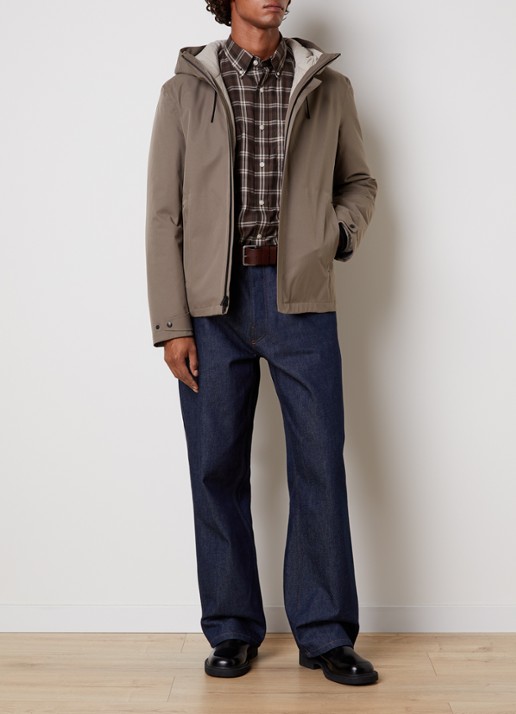 Woolrich Crestmont 3-in-1 gewatteerde parka met uitneembare voering - voorkant 7 zand
