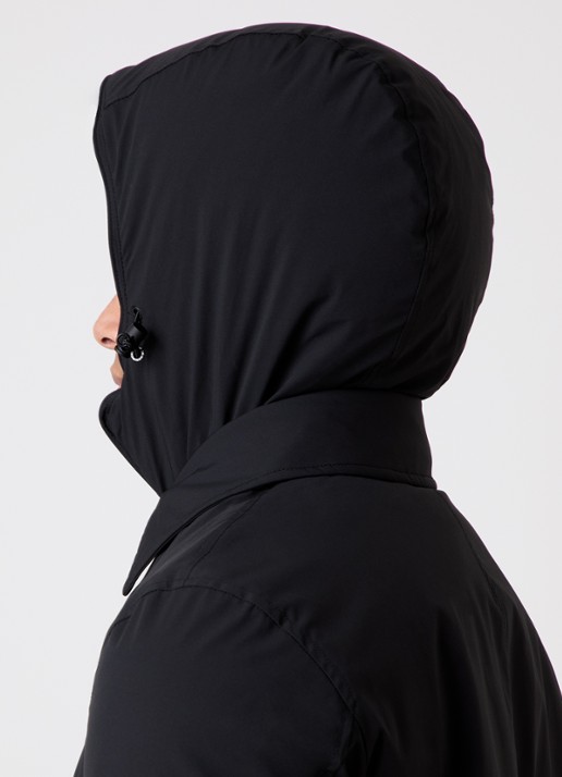Woolrich Gewatteerde parka met afneembare capuchon - detail 5 zwart
