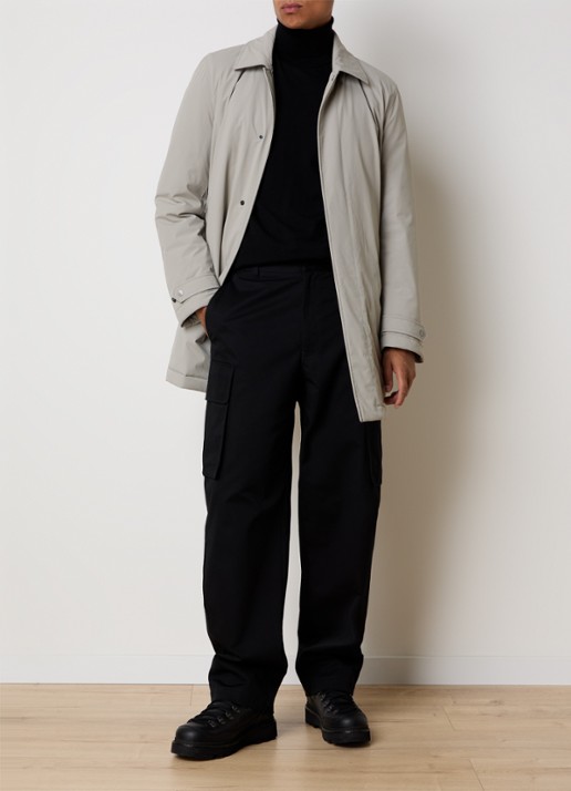 Woolrich Gewatteerde parka met afneembare capuchon - voorkant 5 grijs
