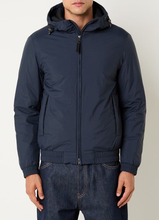 Woolrich Jack met capuchon en waterafstotende coating