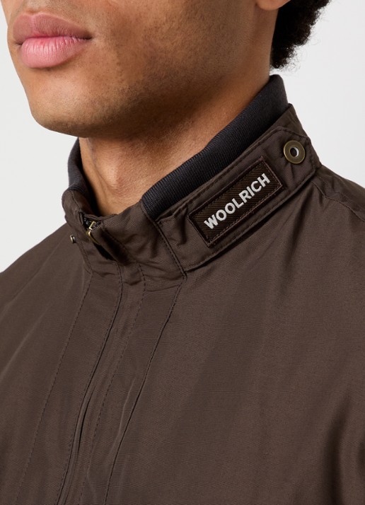 Woolrich Jack met logo en steekzakken - detail 6 lichtbruin