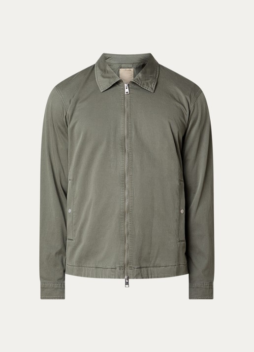 Woolrich Jack met steekzakken - voorkant 4 olijfgroen