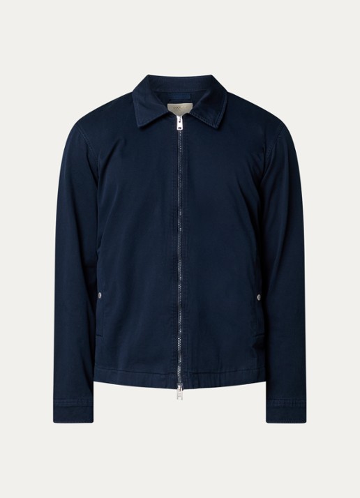Woolrich Jack met steekzakken - voorkant 4 donkerblauw