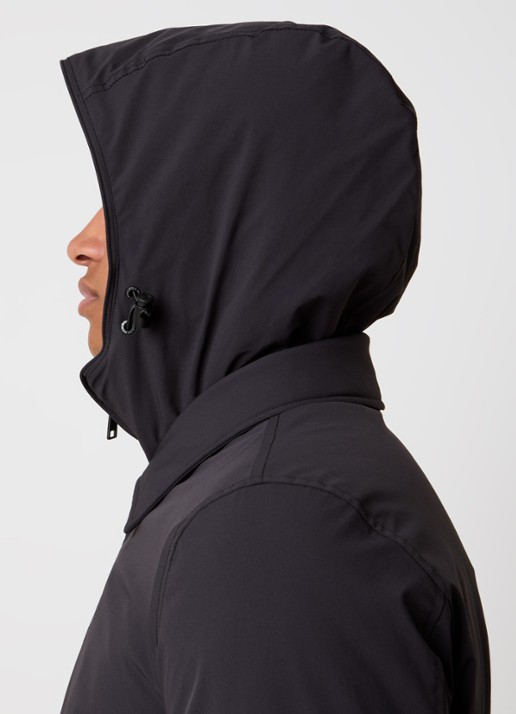 Woolrich Parka met capuchon en ritszakken - detail 5 zwart