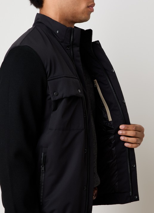 Woolrich Softshell jack met ritszakken - detail 5 zwart