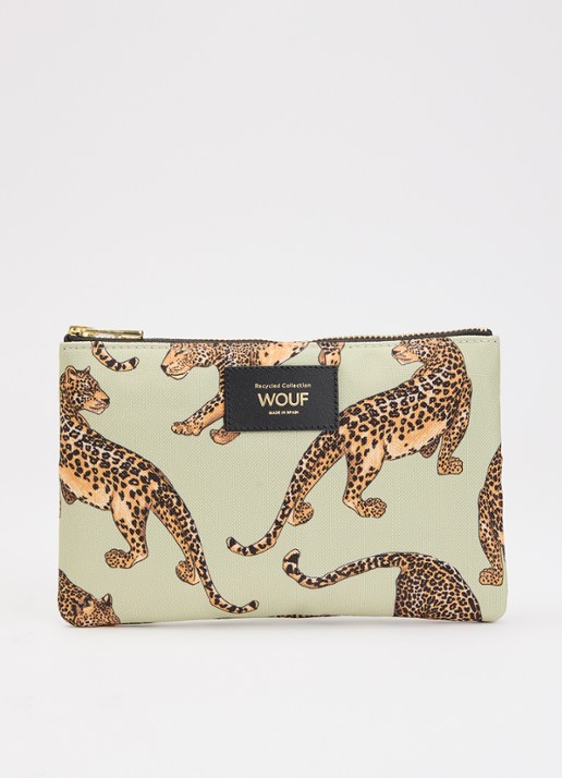 Wouf Avo Leopard toilettas met print