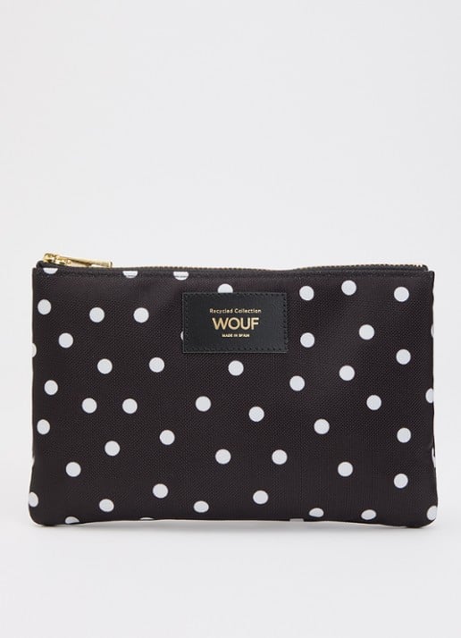 Wouf Grace toilettas met stippenprint