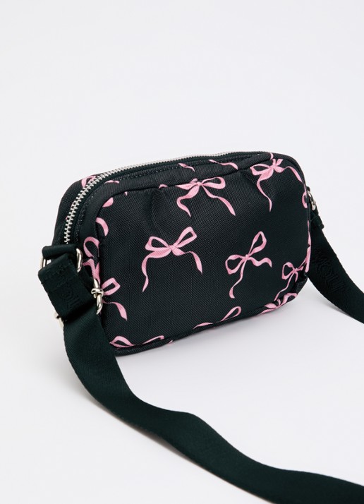Wouf Juliette crossbodytas met print - achterkant 5 zwart