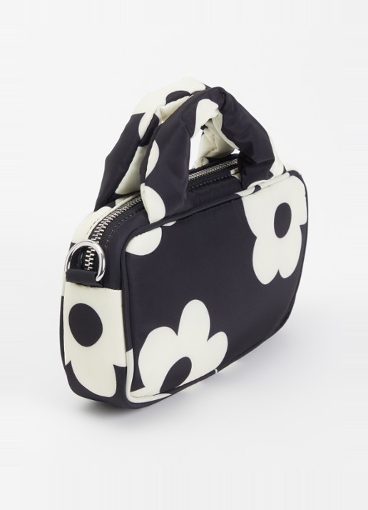Wouf Night Daisy mini handtas met afneembare schouderriem  - achterkant 4 zwart
