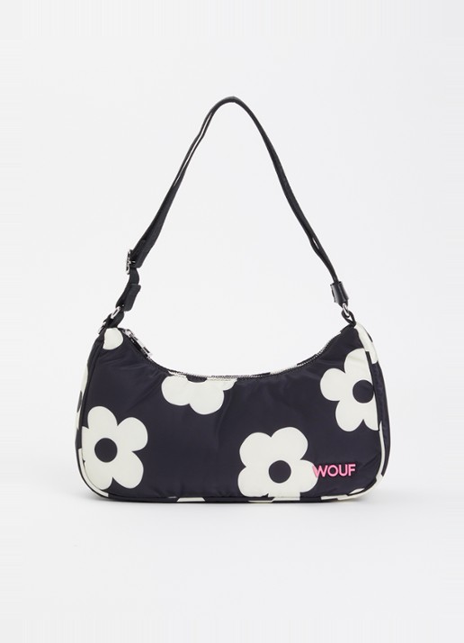 Wouf Night Daisy schoudertas met bloemenprint en verstelbare schouderriem