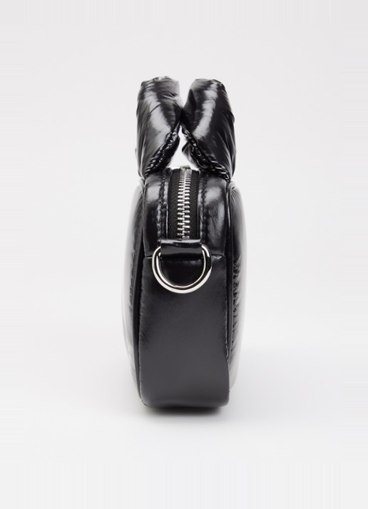 Wouf Night Mini handtas met logo en afneembare schouderriem - detail 4 zwart