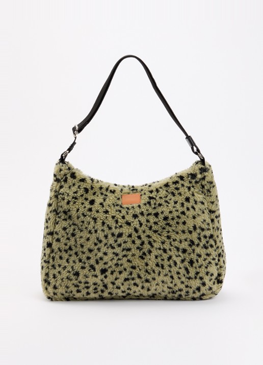 Wouf Olivia Hobo schoudertas van teddy met print