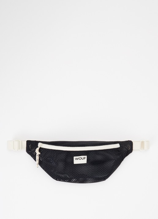 Wouf Onyx heuptas van mesh met logo