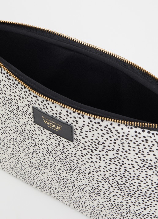Wouf Panna laptophoes 14 inch  - detail 2 wit