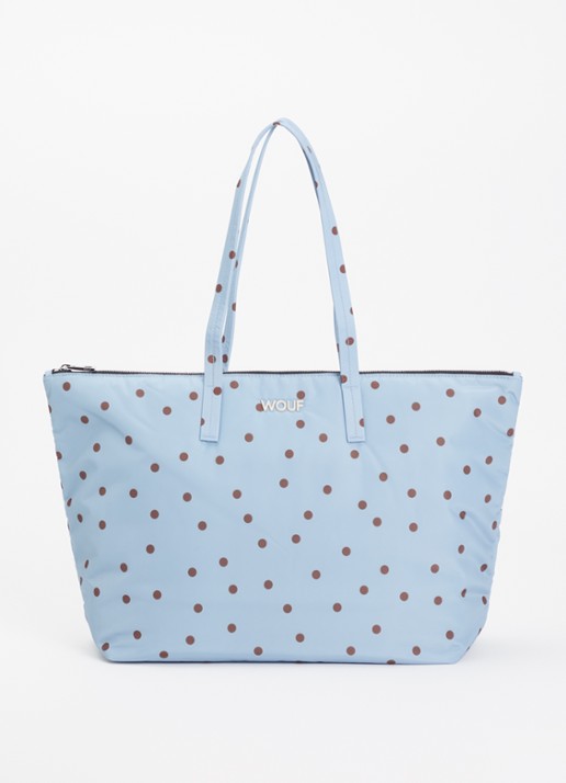 Wouf Polka shopper met stippenprint