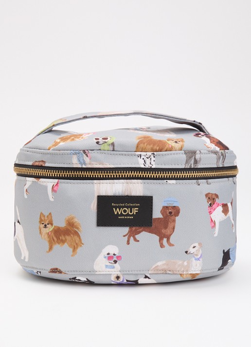 Wouf Puppy make-up tas met print