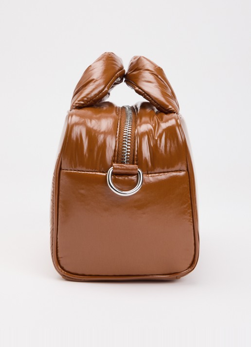 Wouf Sienna schoudertas met logo en afneembare schouderriem - detail 3 roestbruin