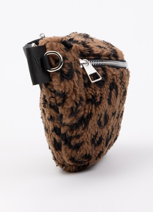 Wouf Simona heuptas van teddy met panterprint - detail 4 bruin
