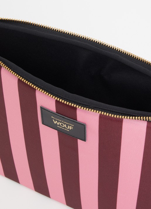Wouf Sophie laptophoes 13 en 14 inch  - detail roze