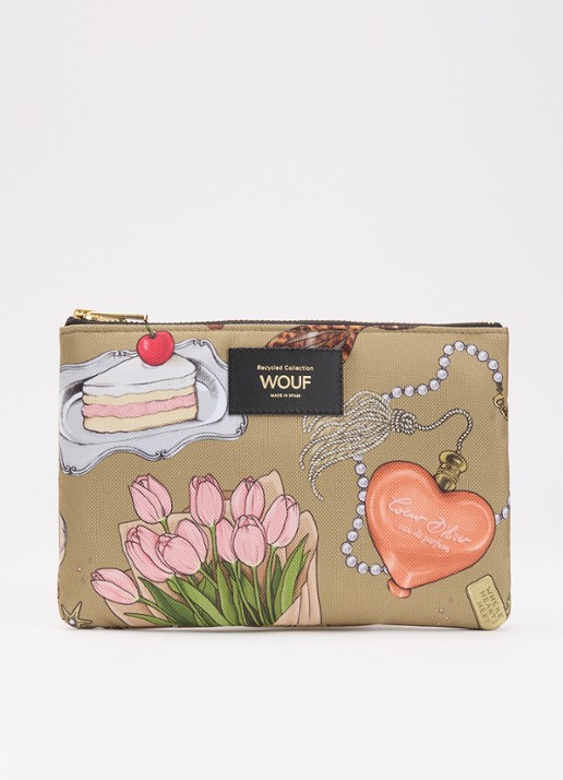 Wouf Tender toilettas met print