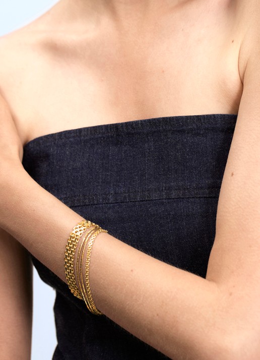 Wouters & Hendrix Armband verguld - voorkant 2 goud