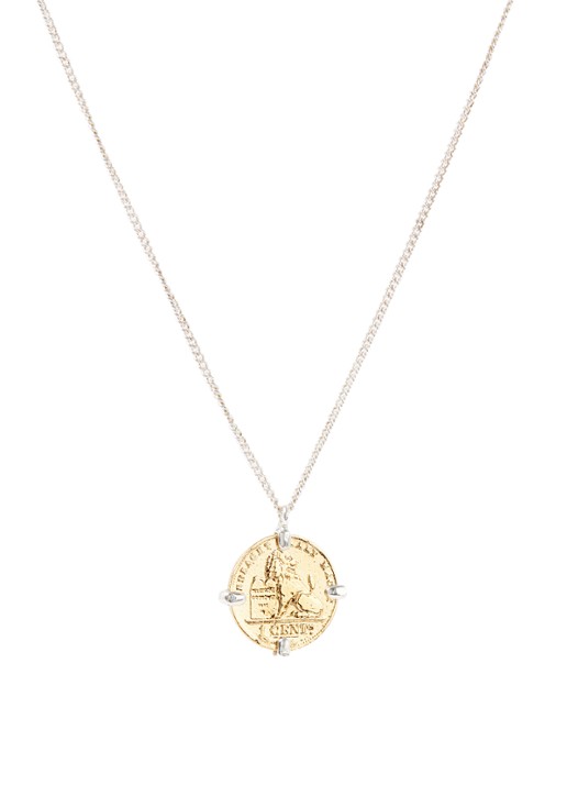Wouters & Hendrix Ketting van sterling zilver met hanger - voorkant 5 goud