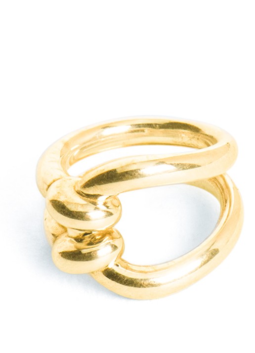 Wouters & Hendrix Mariner's lock ring verguld - detail goud