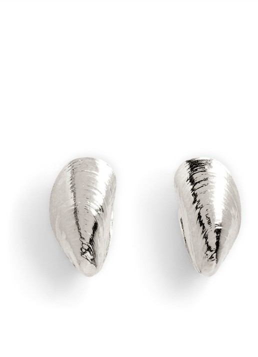 Wouters & Hendrix Small mussel oorstekers verguld