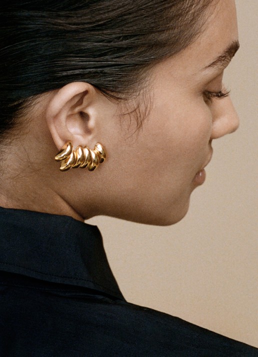 Wouters & Hendrix Statement clip verguld - detail goud
