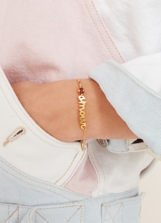Wouters & Hendrix Wouters & Hendrix Armband Amour verguld - voorkant 3 goud