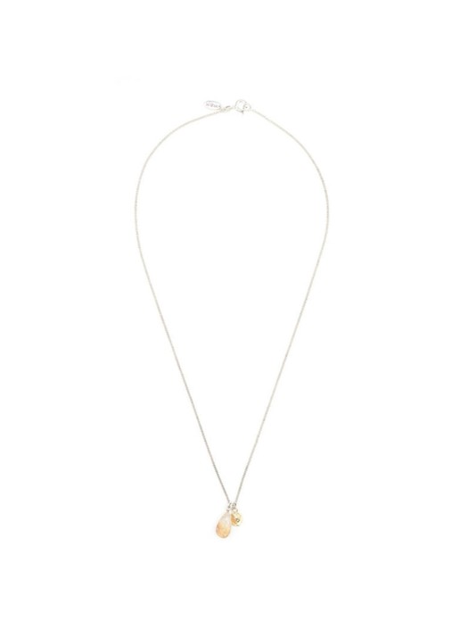 Wouters & Hendrix Wouters & Hendrix Ketting van zilver met rutilated quartz - detail zilver