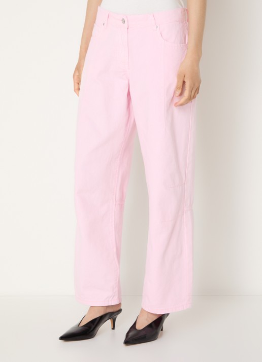 WRSTBHVR Bets mid waist loose fit jeans met gekleurde wassing