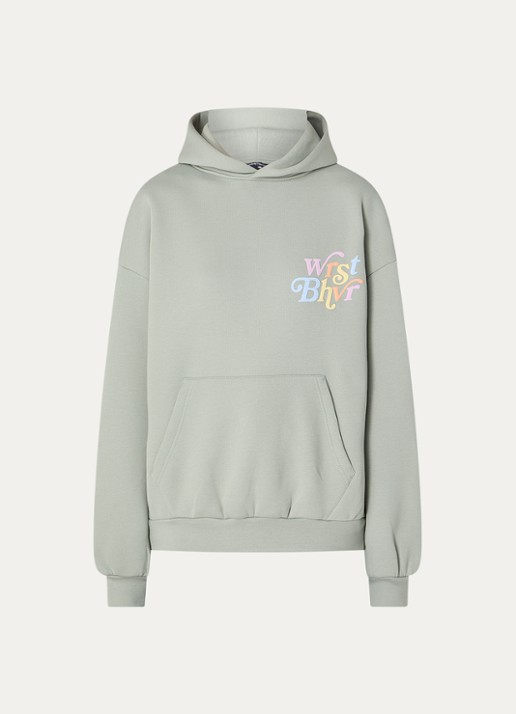 WRSTBHVR Reed hoodie met front- en backprint