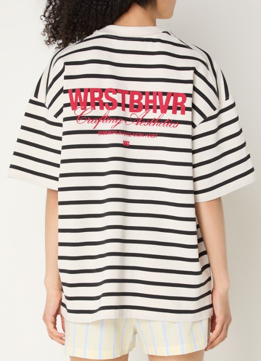 WRSTBHVR Rodolfo T-shirt met front- en backprint