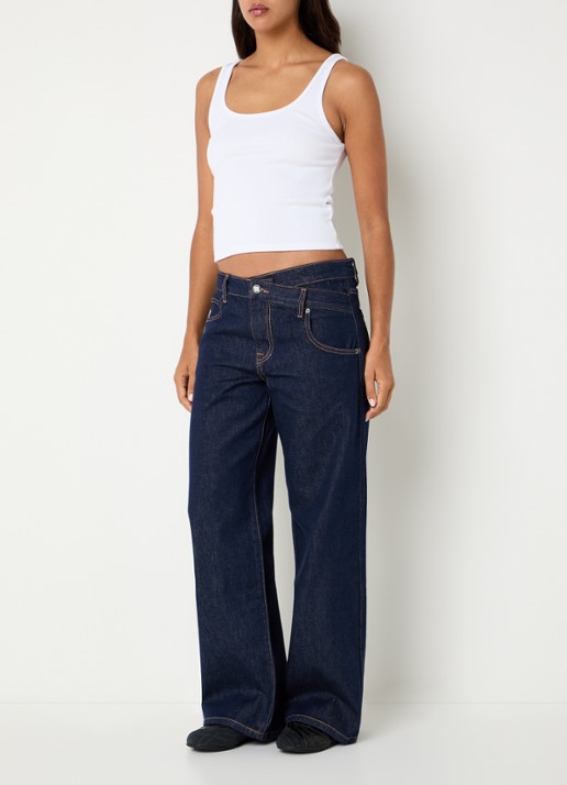 WRSTBHVR Tilla tank top met boothals - voorkant 3 wit