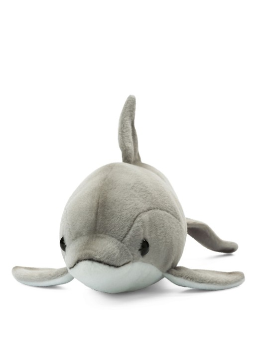 WWF Dolfijn knuffel 23 cm - voorkant 2 grijs