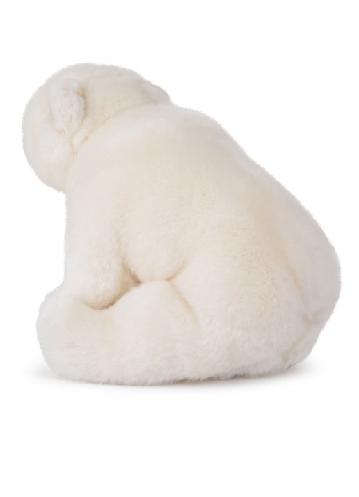 WWF Floppy ijsbeer knuffel 33 cm - detail 2 wit