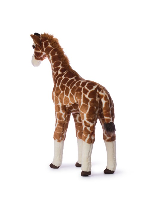 WWF Giants giraffe knuffel 75 cm - achterkant 3 bruin
