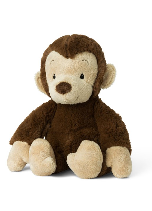 WWF Mago aap knuffel 23 cm - voorkant bruin