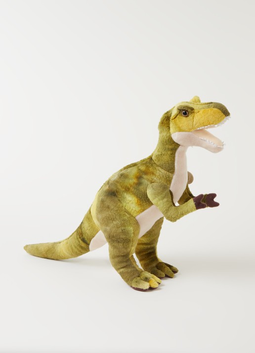 WWF T-Rex knuffel 33 cm - voorkant 2 groen