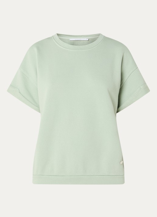 Xandres Fienne sweater met ronde hals - voorkant 3 mint