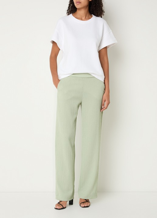 Xandres Fienne T-shirt met ronde hals - voorkant 3 wit