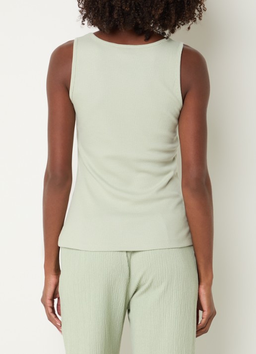 Xandres Fozia ribgebreide tanktop  - achterkant 4 mint
