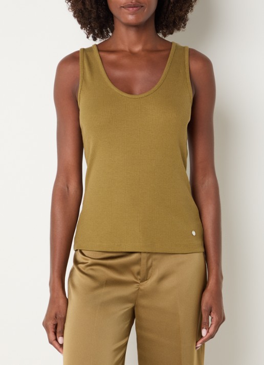 Xandres Fozia ribgebreide tanktop
