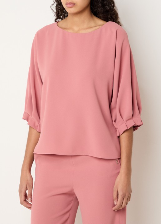 Xandres Hedwige tuniek met boothals en ballonmouw