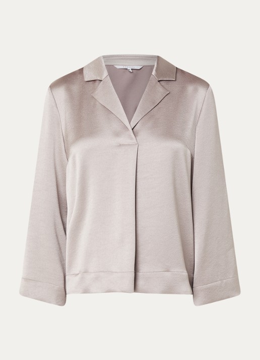 Xandres Helinka tuniek met V-hals - voorkant 3 creme